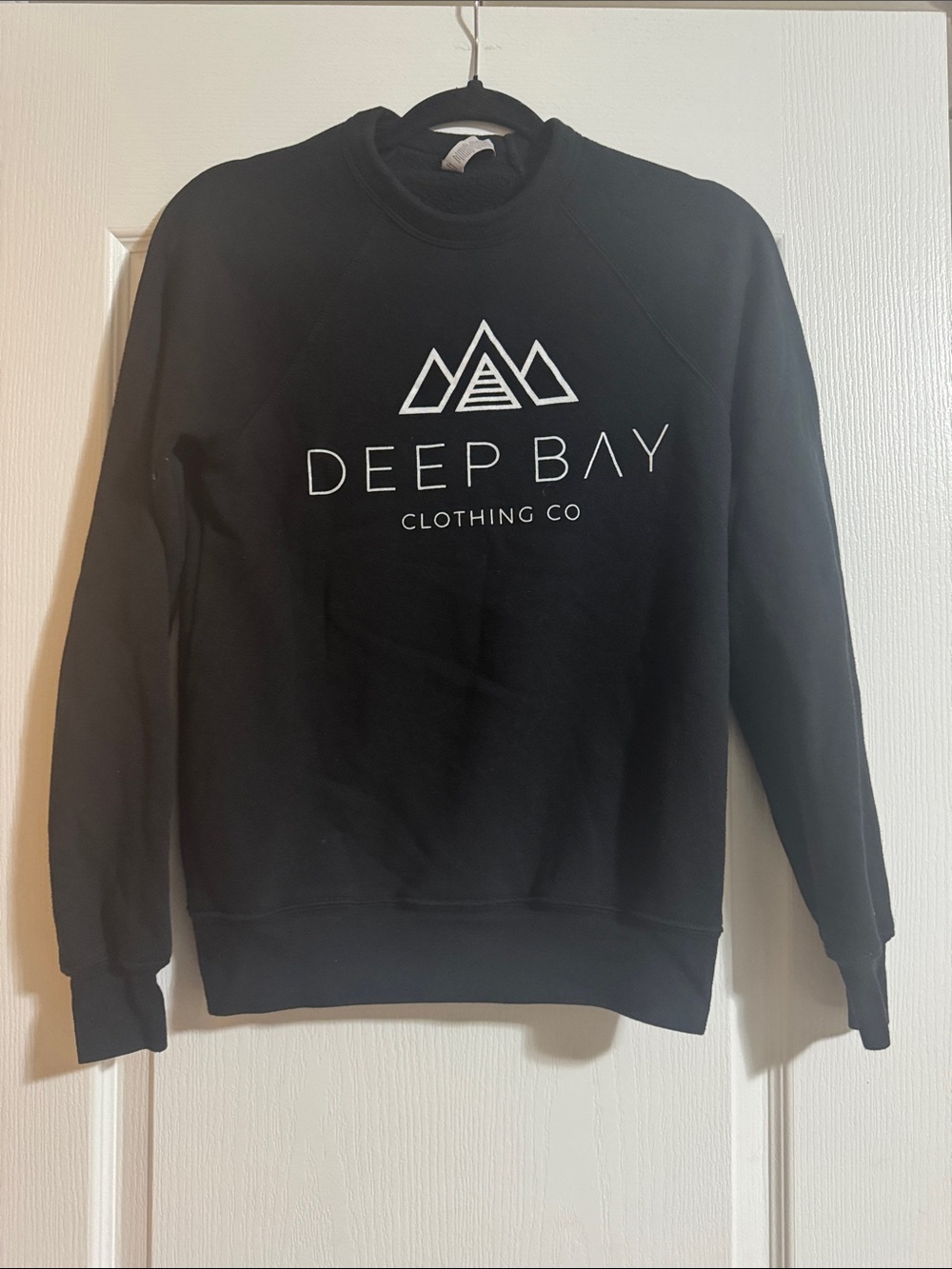 Deep Bay Clothing Co Women's Black Logo Crewneck Sweatshirt